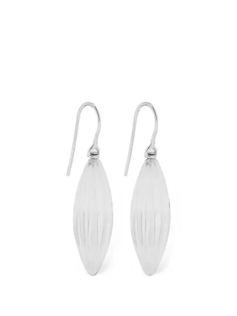 Annika Inez clear-quartz sterling-silver earrings