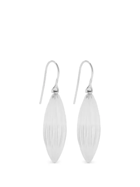 Annika Inez clear-quartz sterling-silver earrings