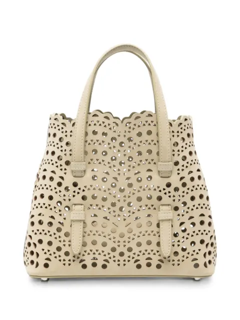 Alaïa Mina 20 bag in Vienne wave nubuck
