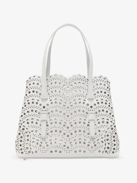 Alaïa 25 Mina laser-cut leather tote bag