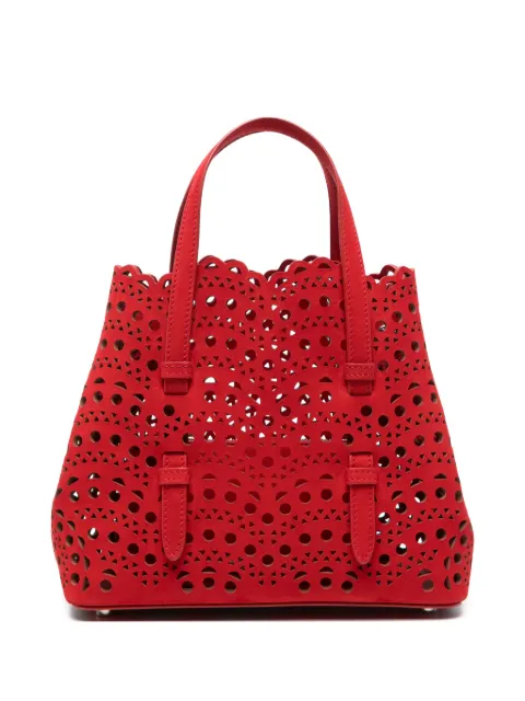 Alaïa Borsa tote Mina in pelle a taglio laser