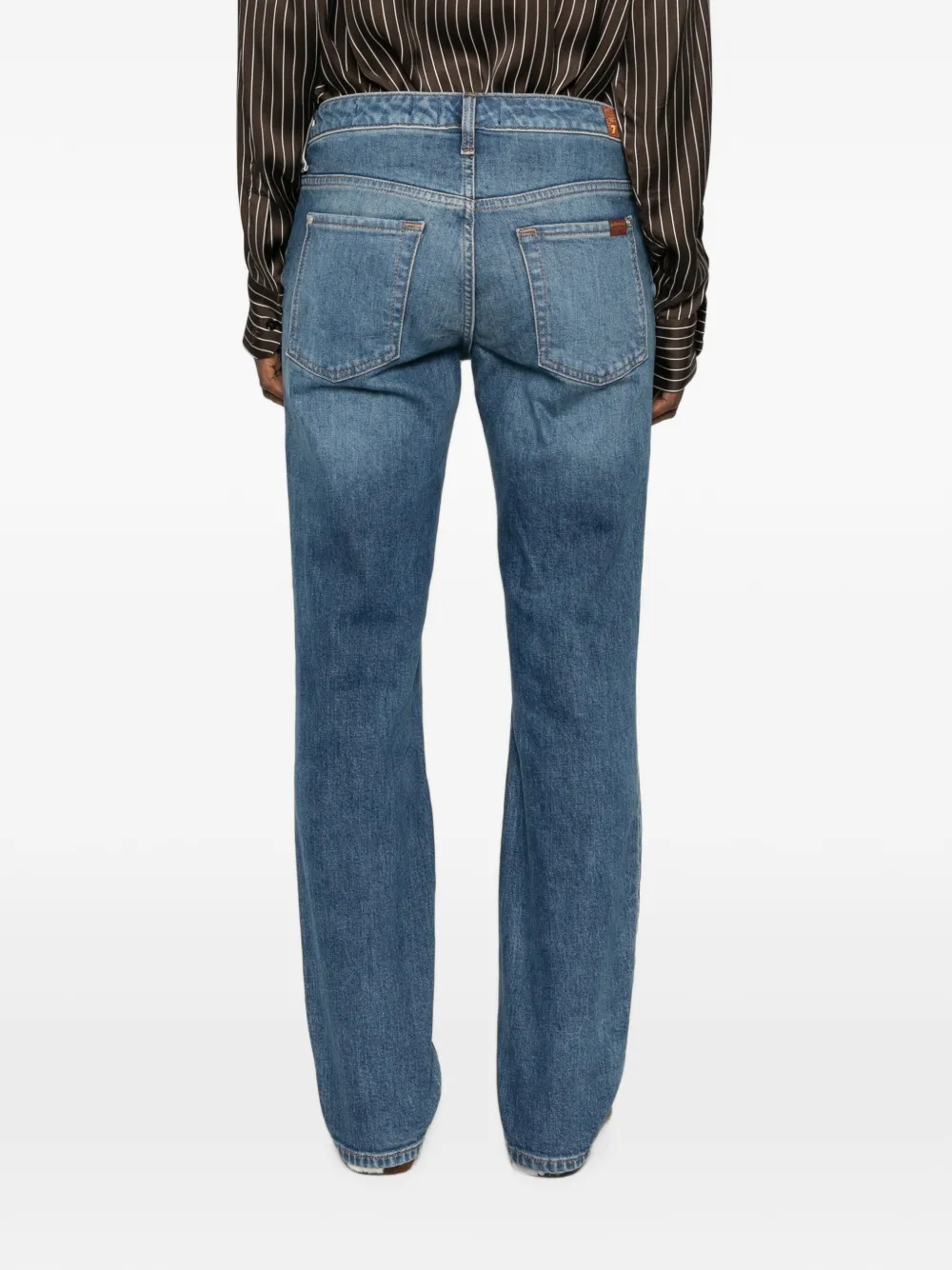 7 For All Mankind Jeans met vijf zakken en vervaagd effect Blauw