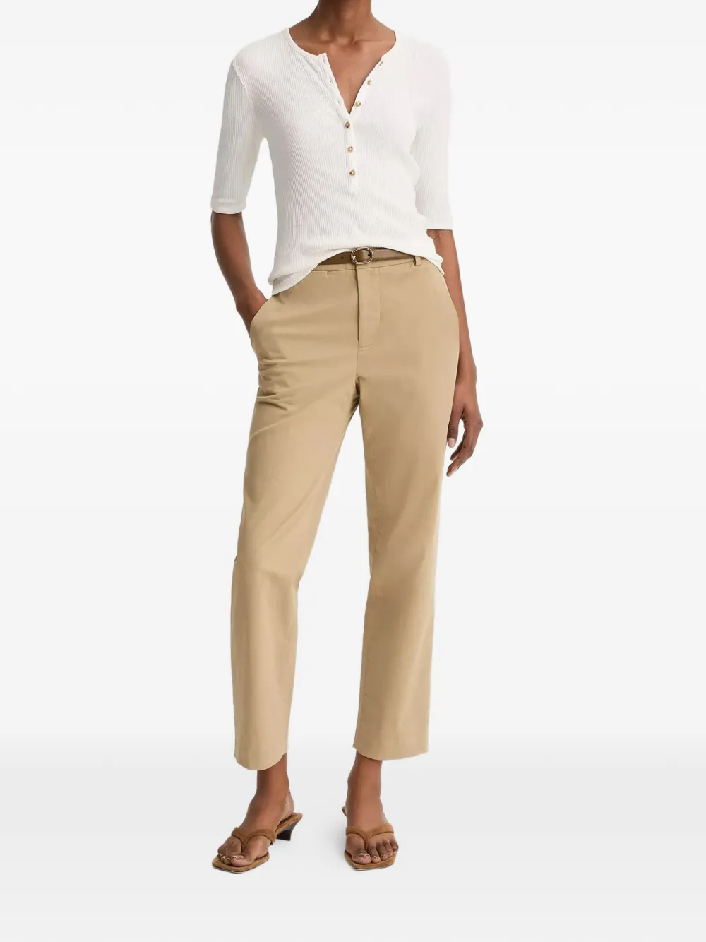Vince Avery stretch broek Beige