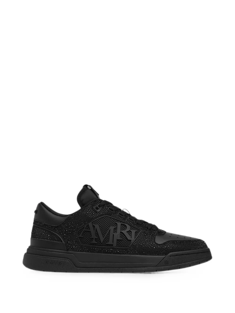 AMIRI crystal-embellished logo-patch sneakers - Nero
