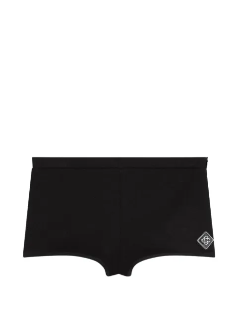 Casablanca shorts con placa del logo
