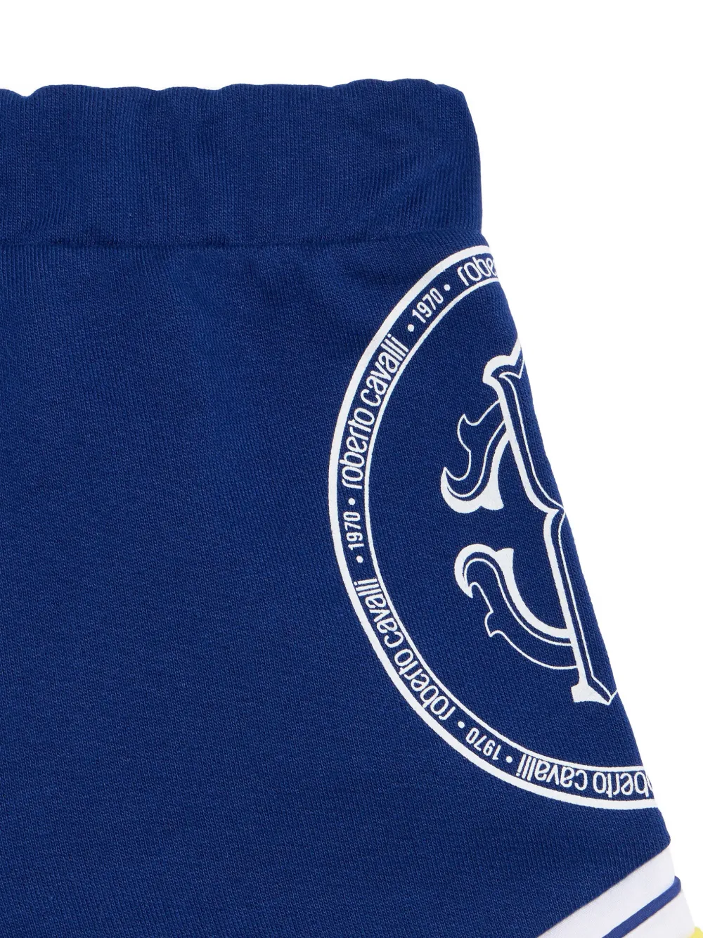 Roberto Cavalli Junior Shorts met colourblocking en RC-monogram Blauw