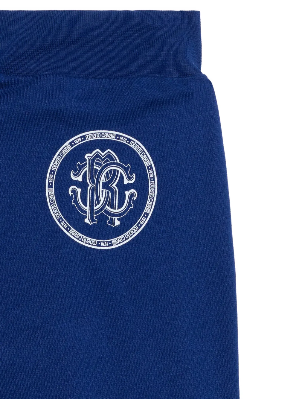 Roberto Cavalli Junior Trainingsbroek met logoprint Blauw