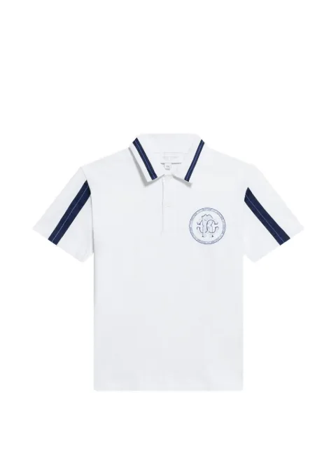 Roberto Cavalli Junior polo con logo estampado