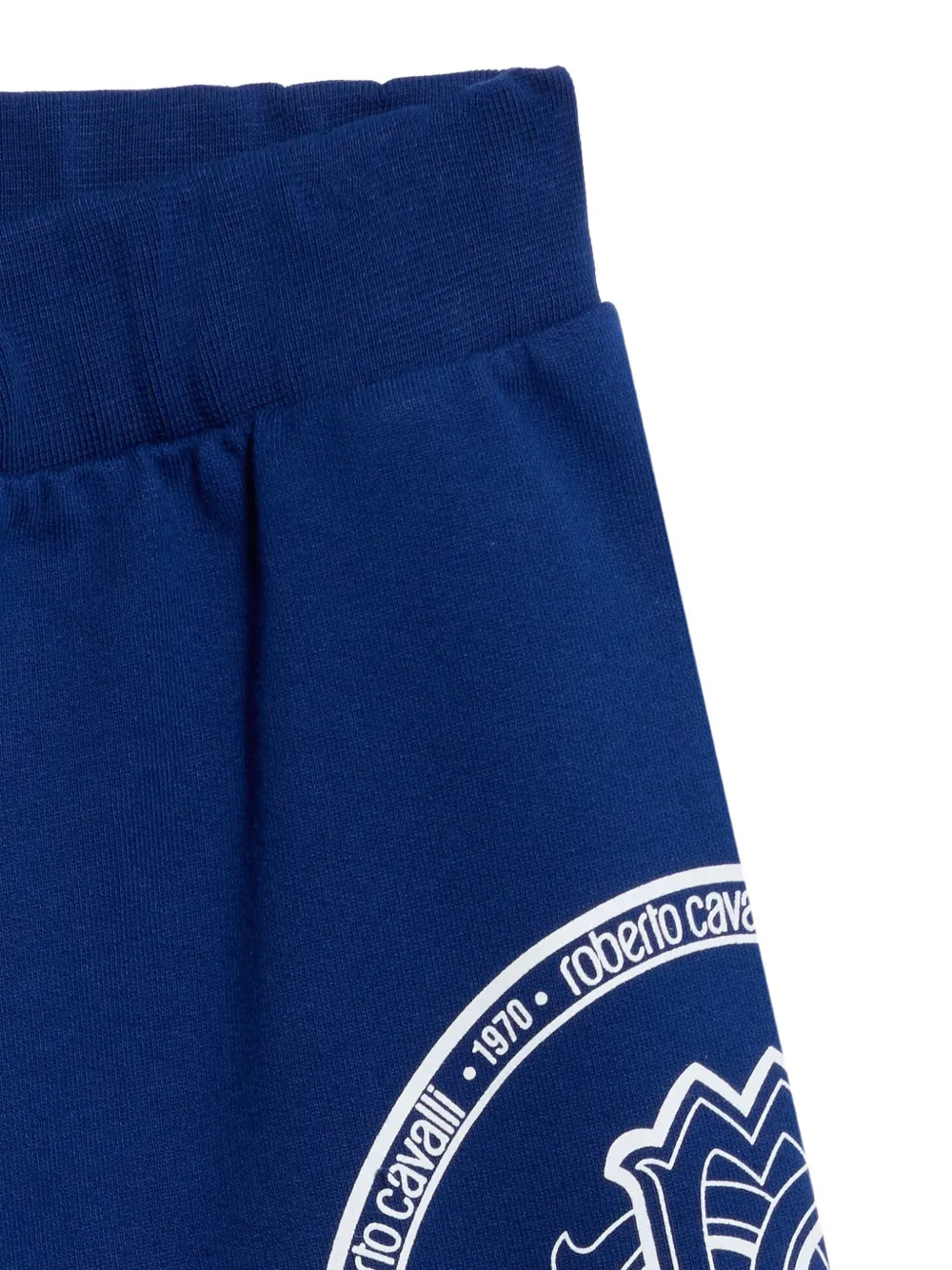 Roberto Cavalli Junior Trainingsbroek met logoprint Blauw