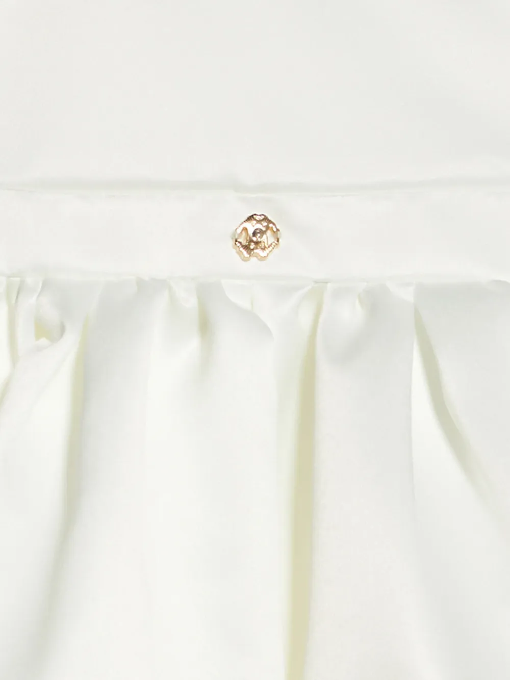 Roberto Cavalli Junior Jurk met ruches en kanten afwerking Beige