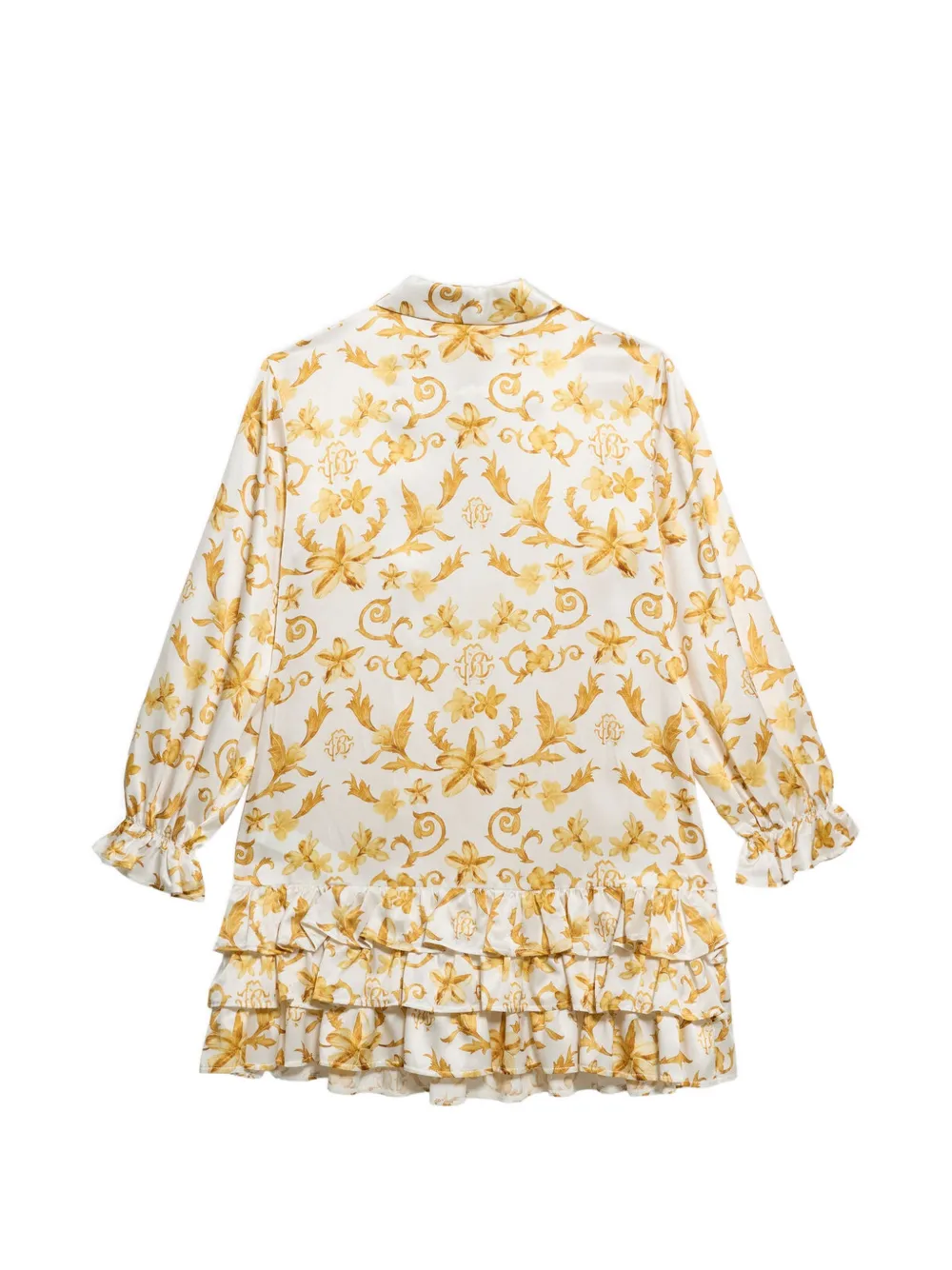 Roberto Cavalli Junior Shirt met bloemenprint Wit
