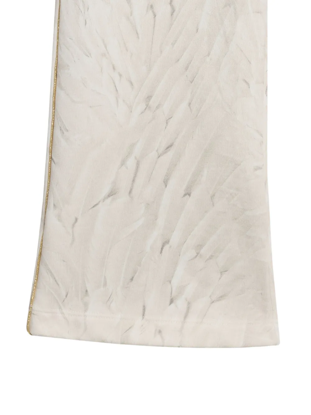 Roberto Cavalli Junior Trainingsbroek met verenprint Beige