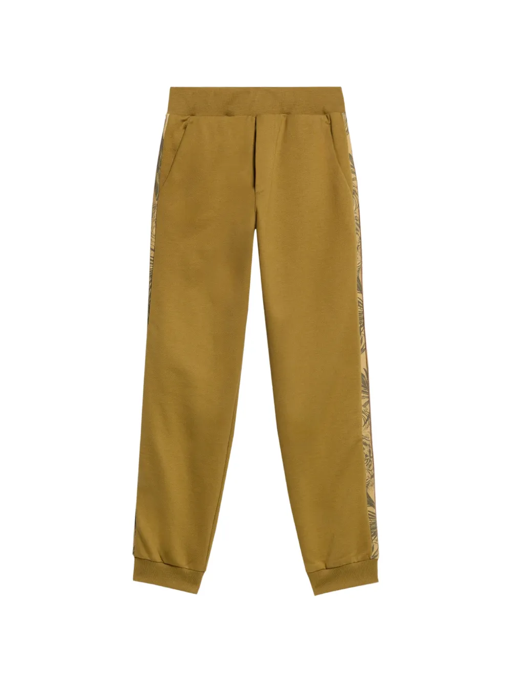 Roberto Cavalli Junior palm-print track pants - Verde