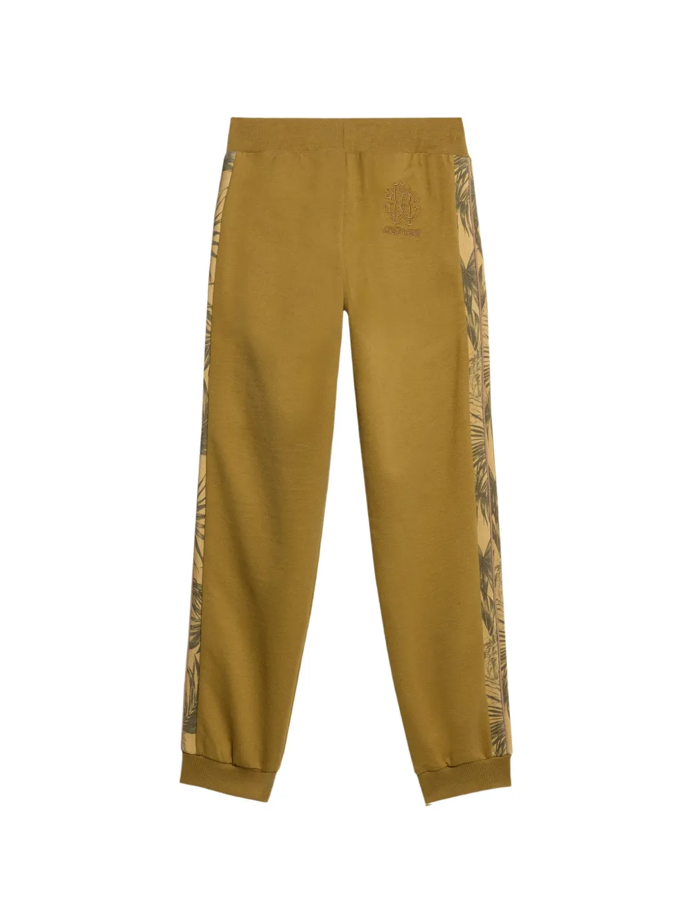 Roberto Cavalli Junior Trainingsbroek met palm-print Groen