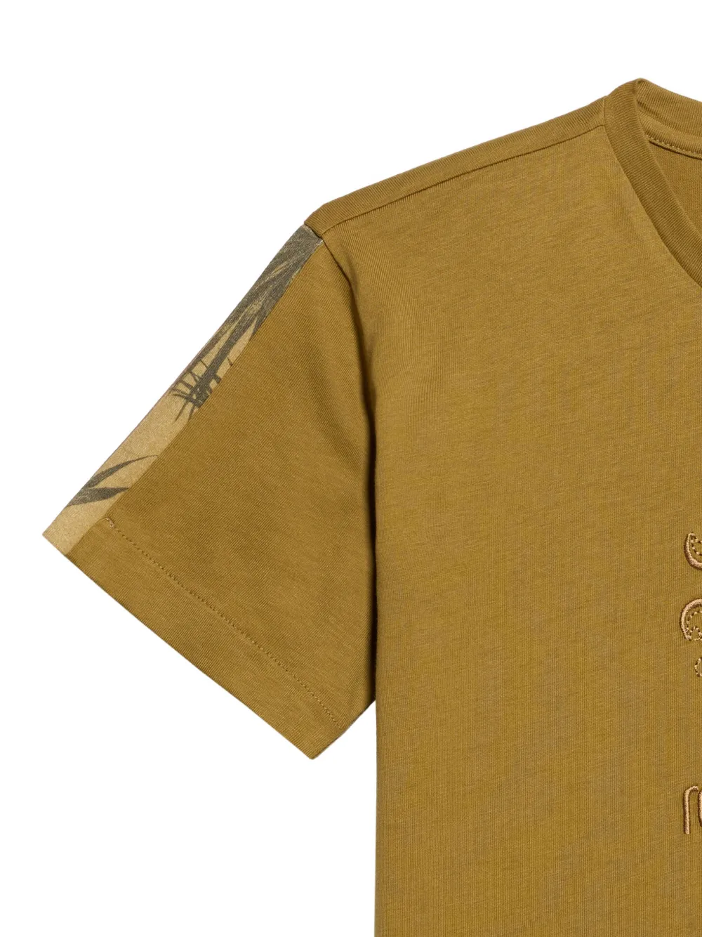 Roberto Cavalli Junior T-shirt met geborduurd logo Groen