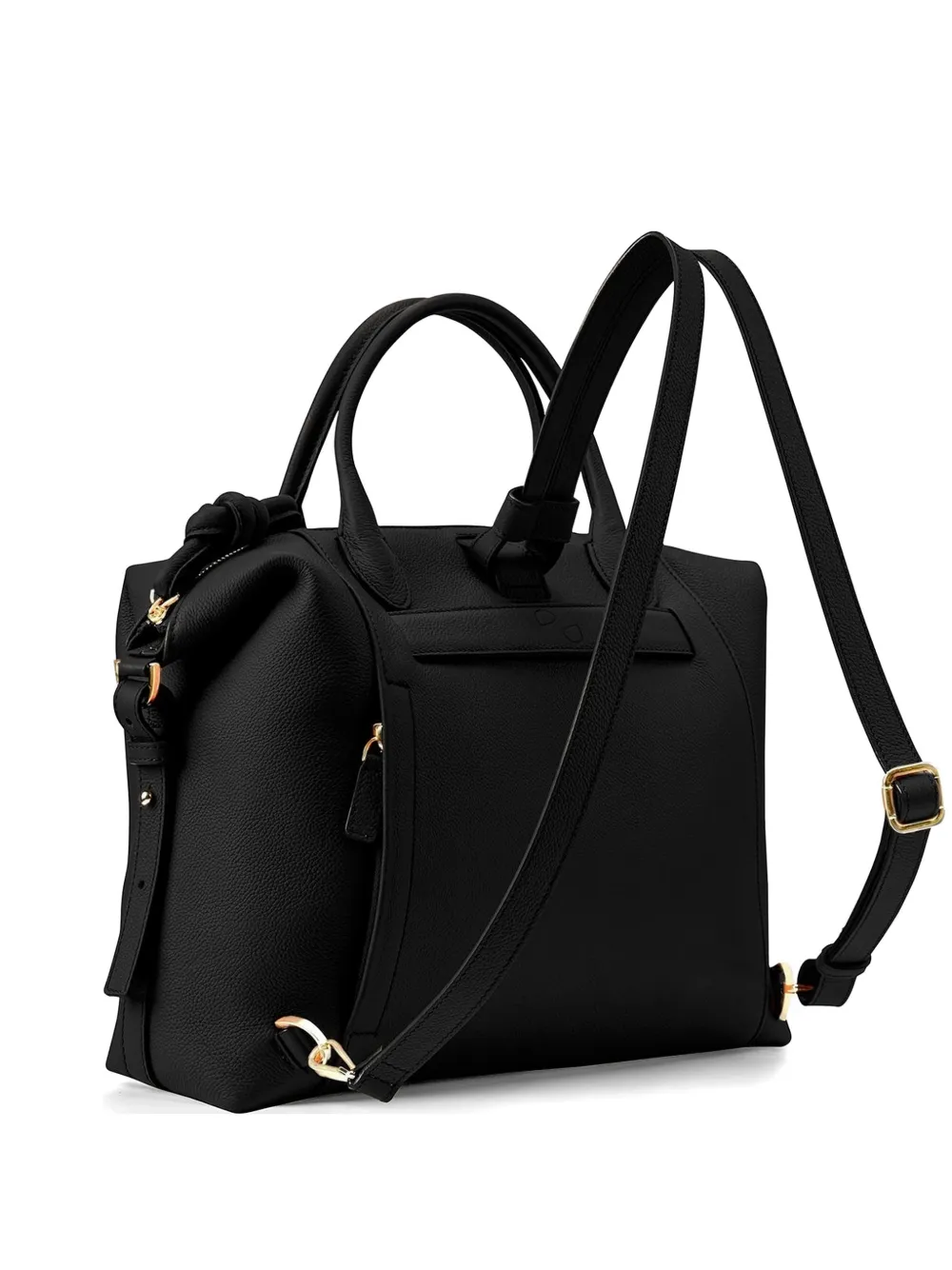 Esin Akan Wimbledon leather backpack - Nero