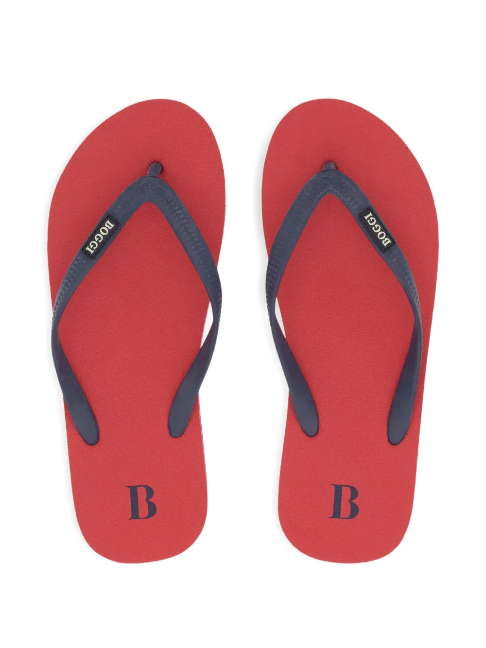 Boggi Milano Rubberen teenslippers Rood