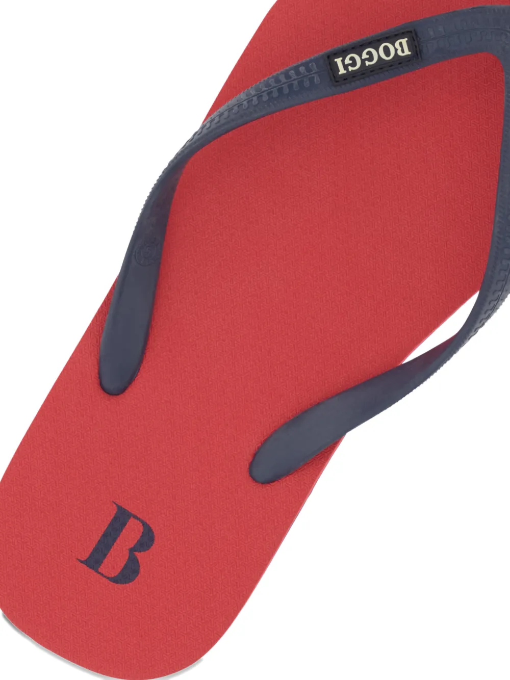 Boggi Milano Rubberen teenslippers Rood