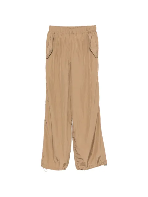 A.M.G. drawstring-waist gathered-cuff trousers