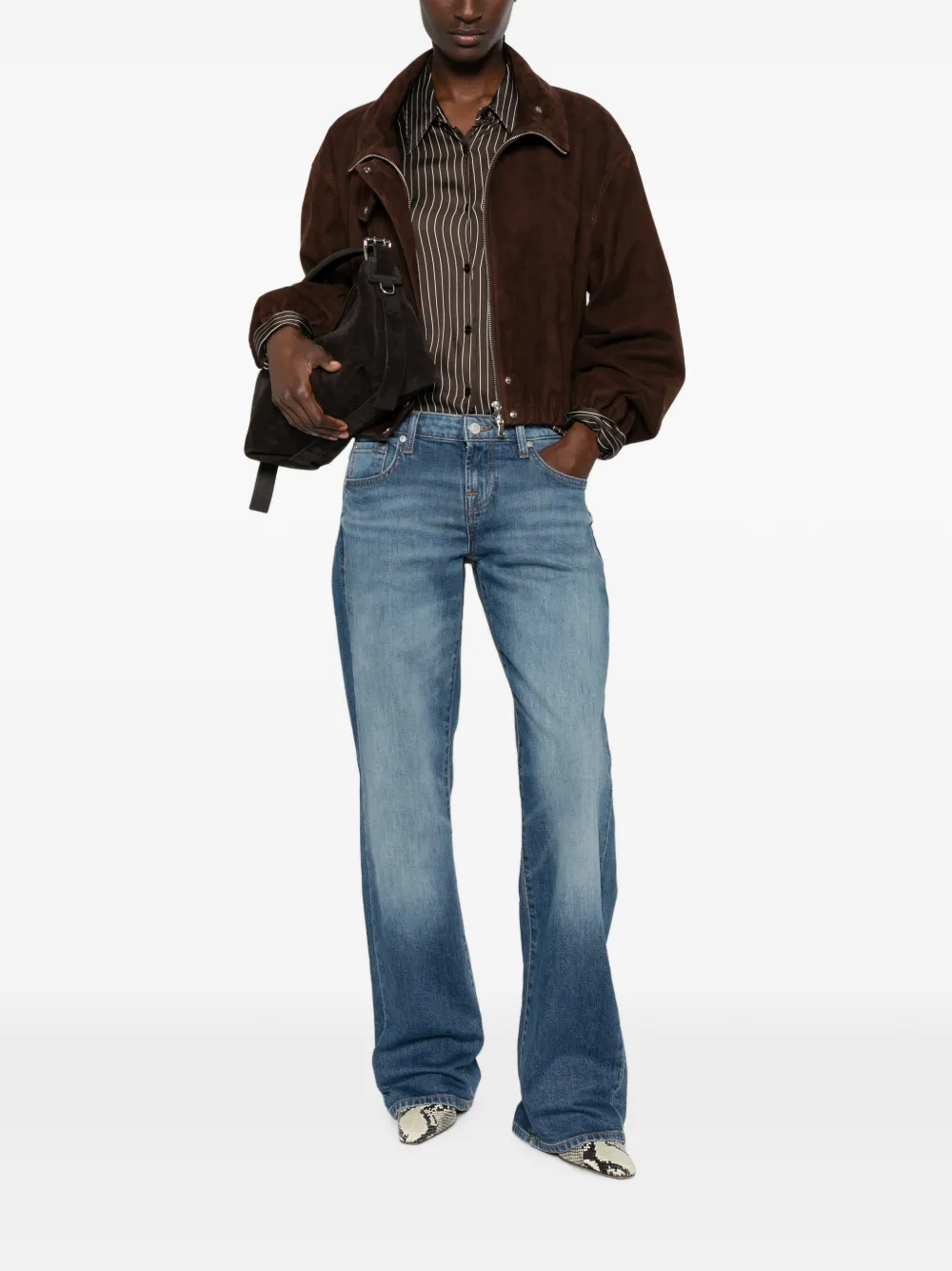 7 For All Mankind Jeans met vervaagd effect Blauw