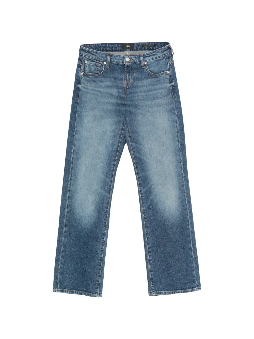 7 For All Mankind Jeans con effetto schiarito - Blu