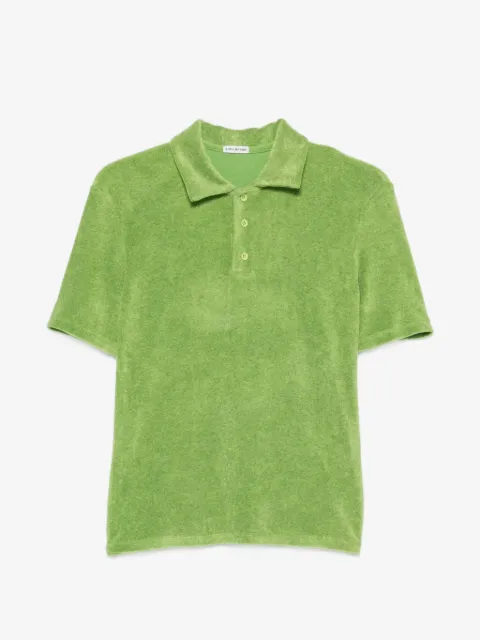 A.M.G. terry-cloth polo shirt