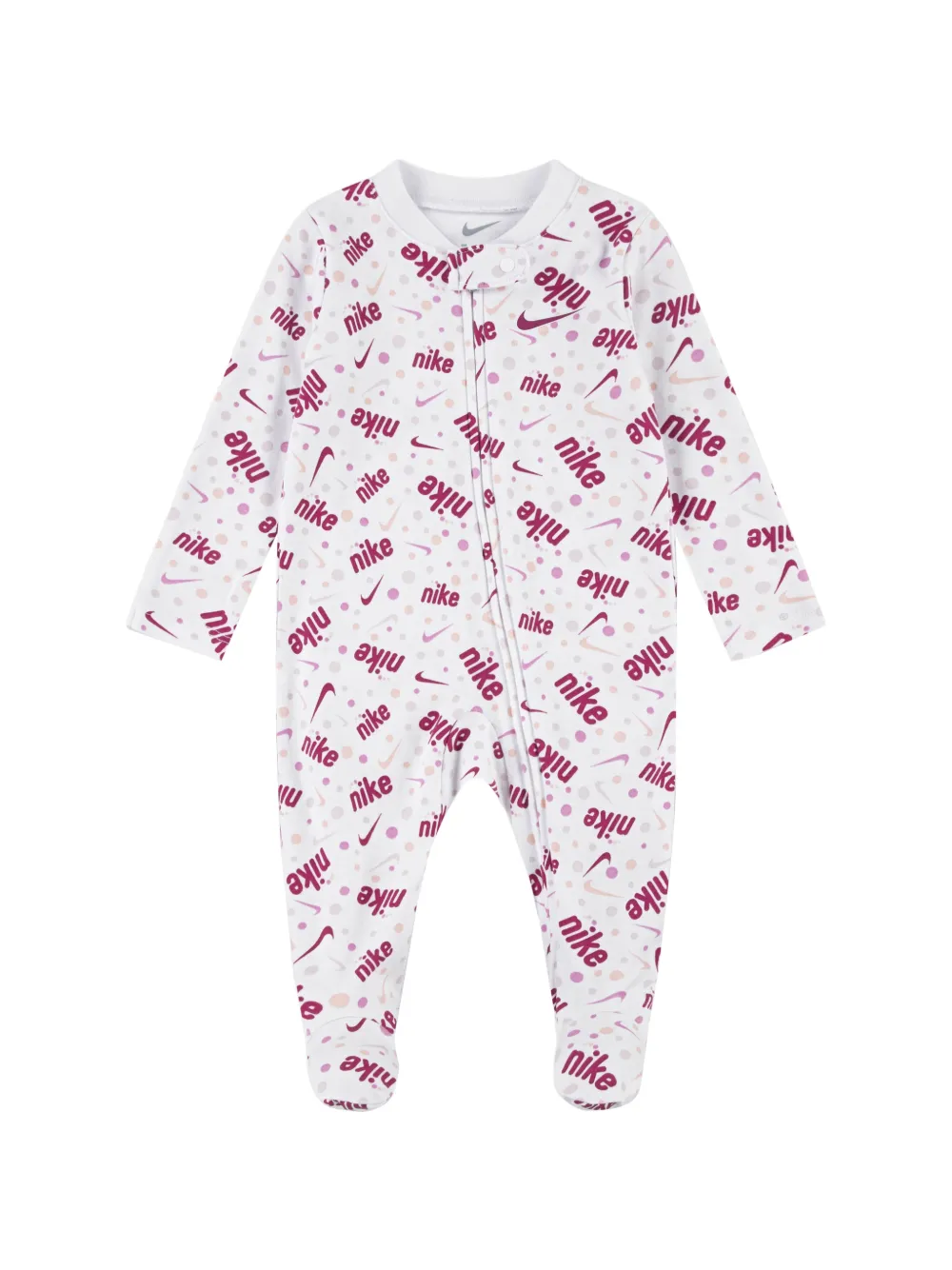 Nike Kids logo-print footed sleepsuit - Bianco