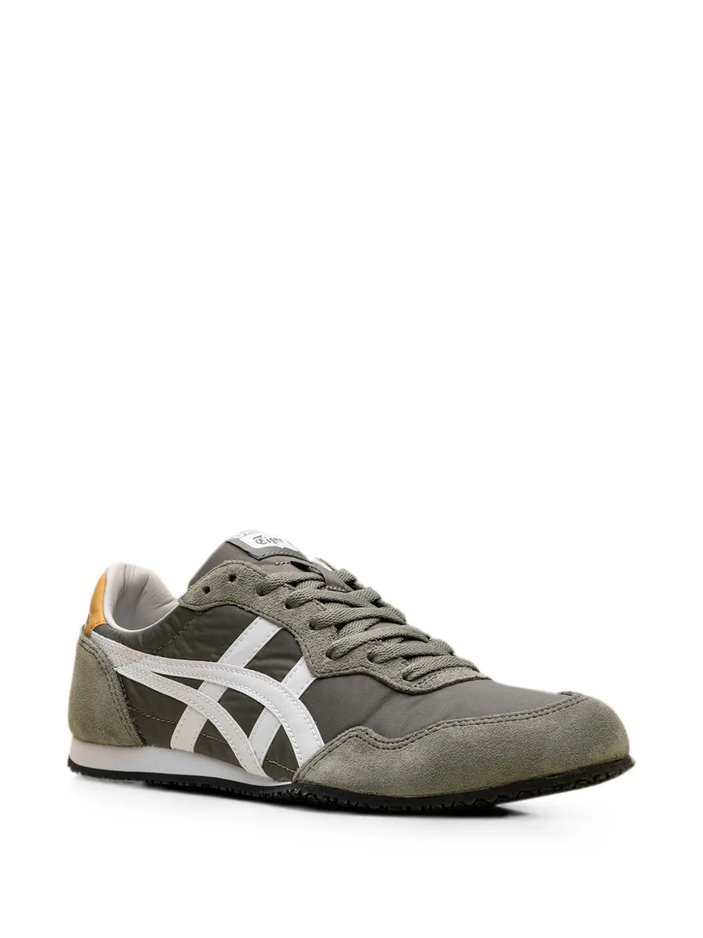 Onitsuka Tiger Serrano suede-panel sneakers Groen