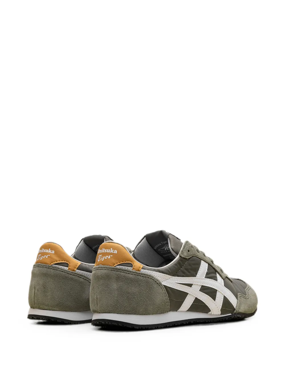 Onitsuka Tiger Serrano suede-panel sneakers Groen