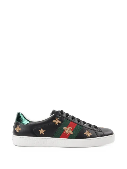 Gucci Ace bee-embroidered leather sneakers
