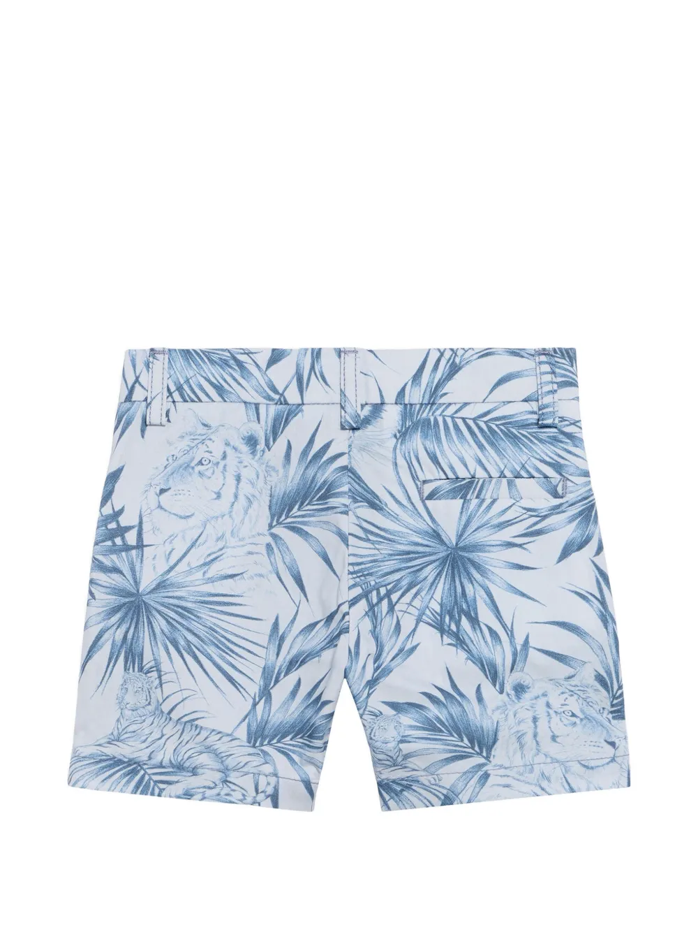 Roberto Cavalli Junior Shorts met grafische print Wit