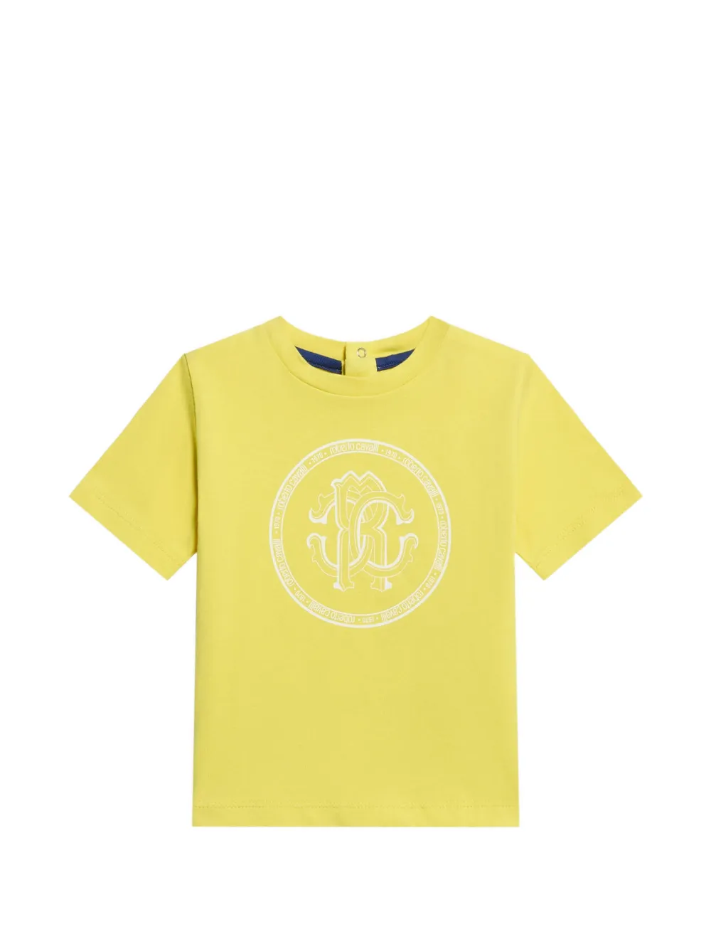 Roberto Cavalli Junior logo-print T-shirt - Giallo