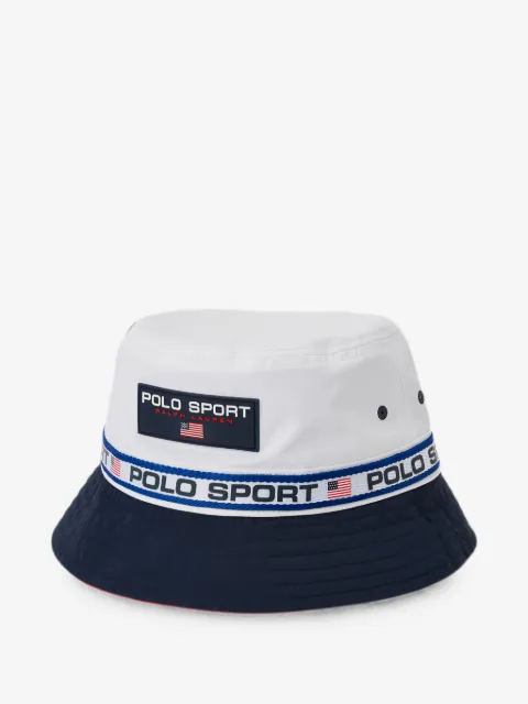 Polo Ralph Lauren logo-patch bucket hat