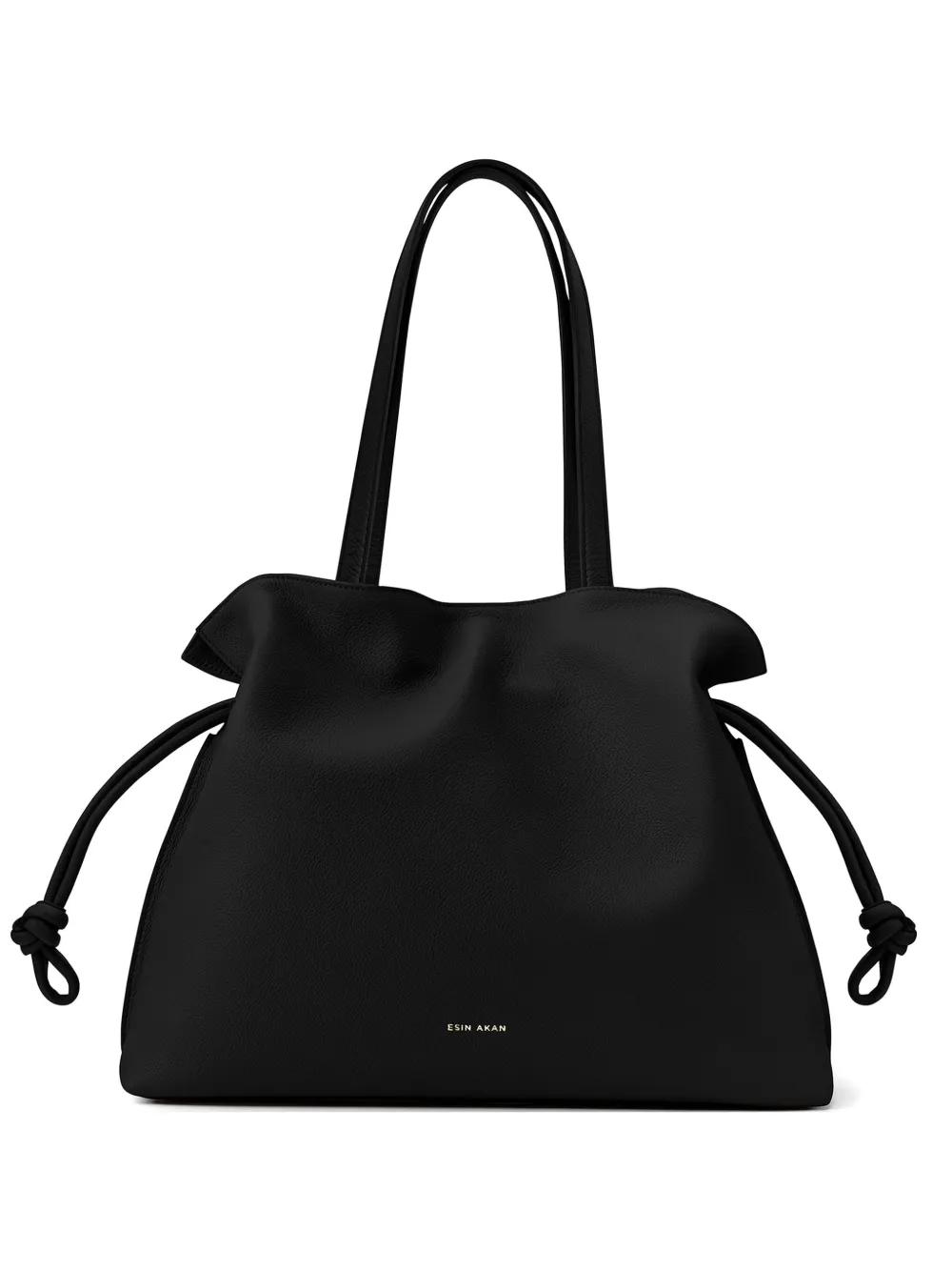 Esin Akan large Emma leather tote bag - Schwarz