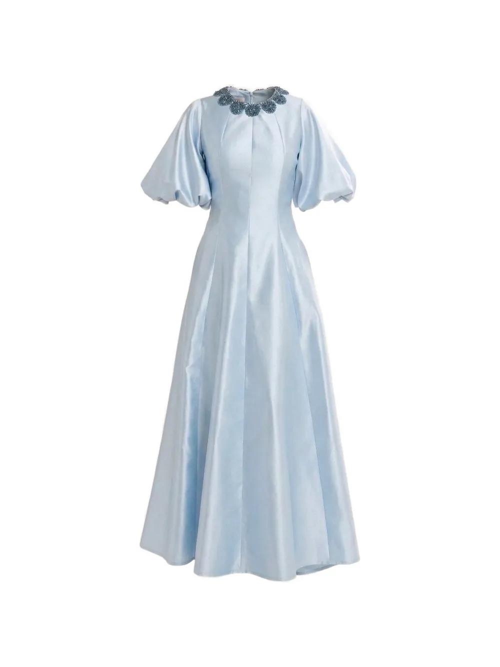 Baruni Jawher beaded-collar maxi gown