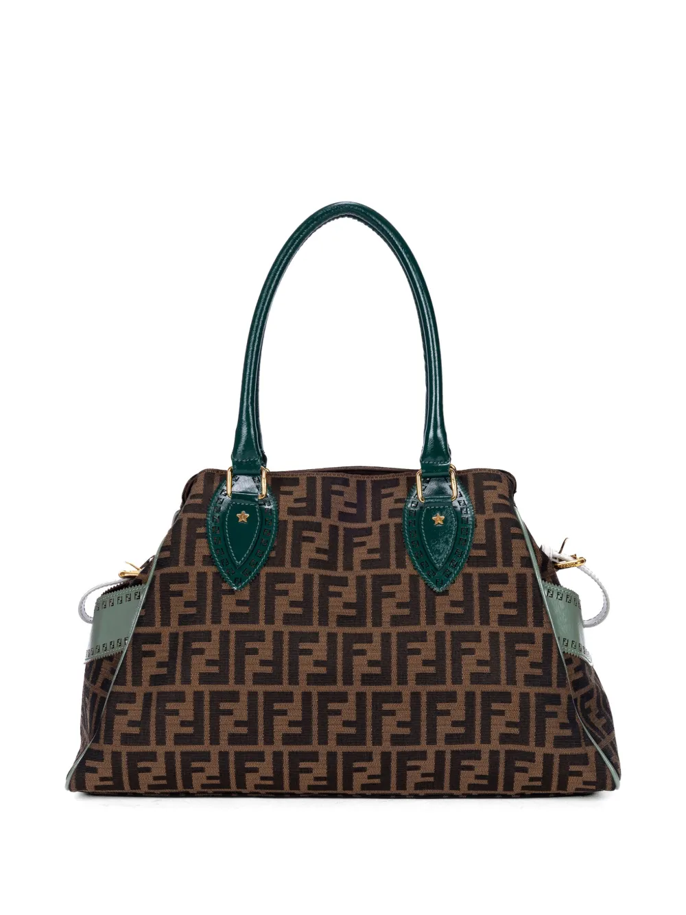  Fendi Pre-owned Du Jour Star Zucca Tote Bag - Marron 