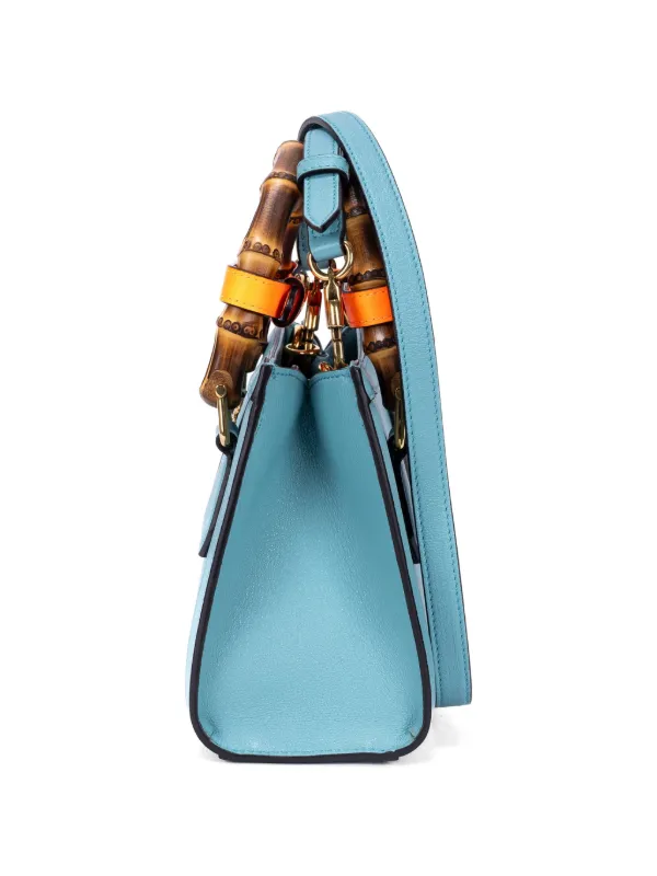 Gucci Pre-Owned ダイアナ バンブー ハンドバッグ | ブルー | FARFETCH JP