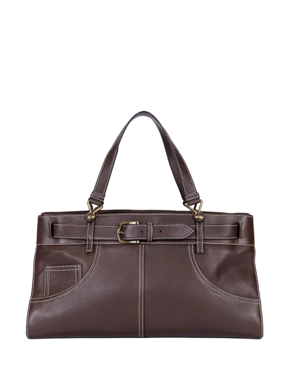 Christian Dior Pre-Owned belted pocket tote bag - Marrone
