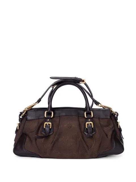 Prada Pre-Owned bolso shopper con logo en jacquard