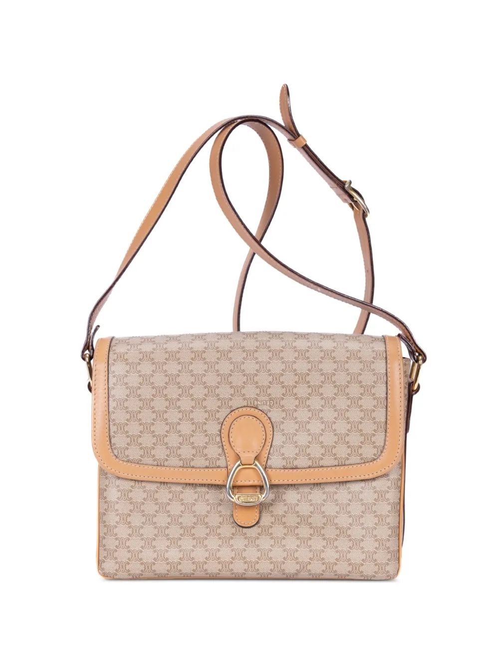 Celine Pre-Owned Triomphe canvas crossbody bag - Toni neutri