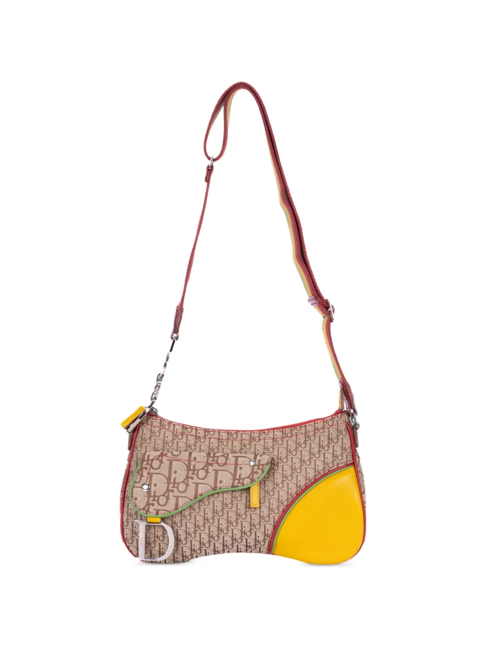 Christian Dior Pre-Owned Rasta Trotter Double Saddle cross body bag - Neutrals