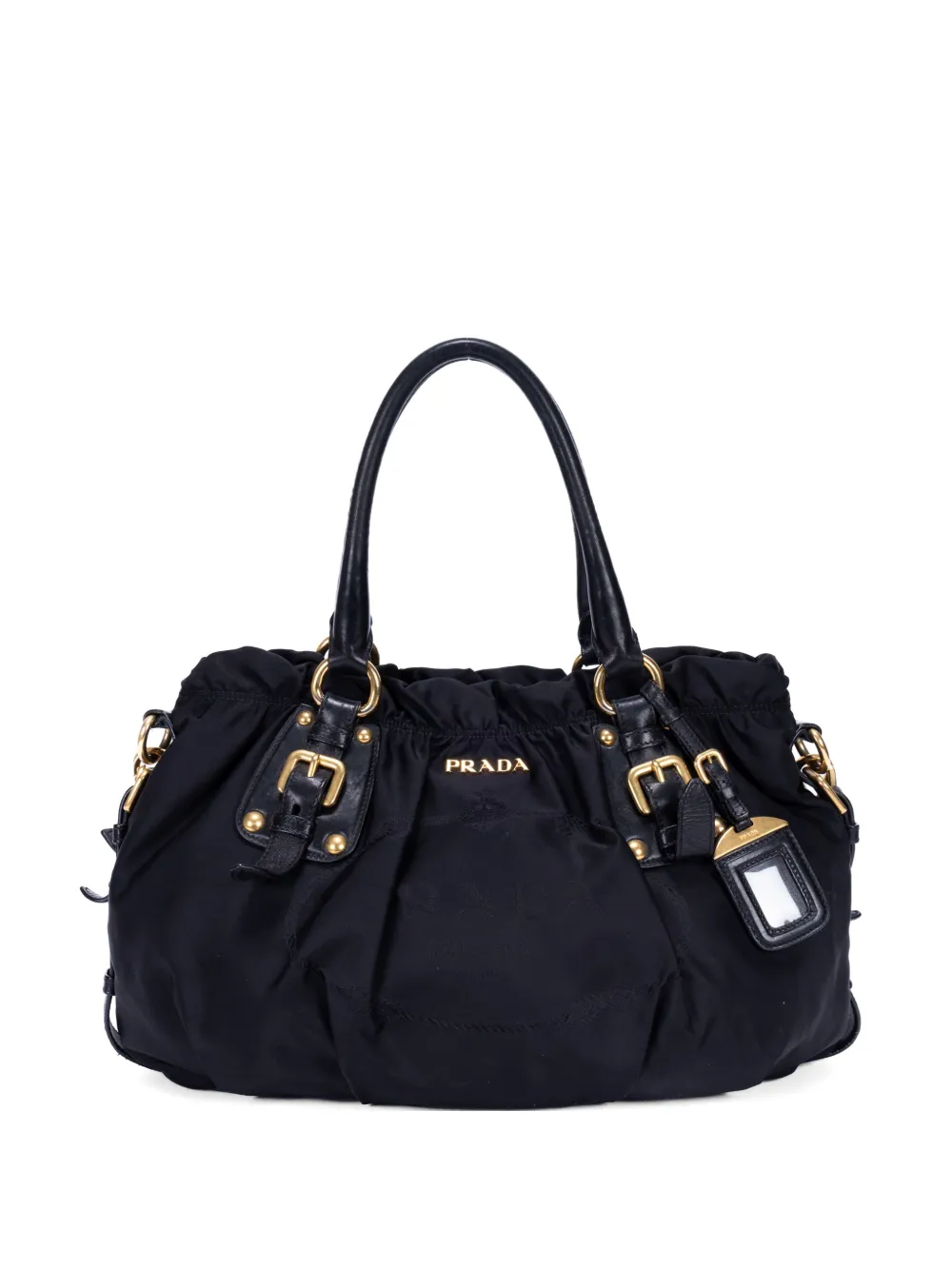 Prada Pre-Owned Tessuto Gaufre shoulder bag - Nero