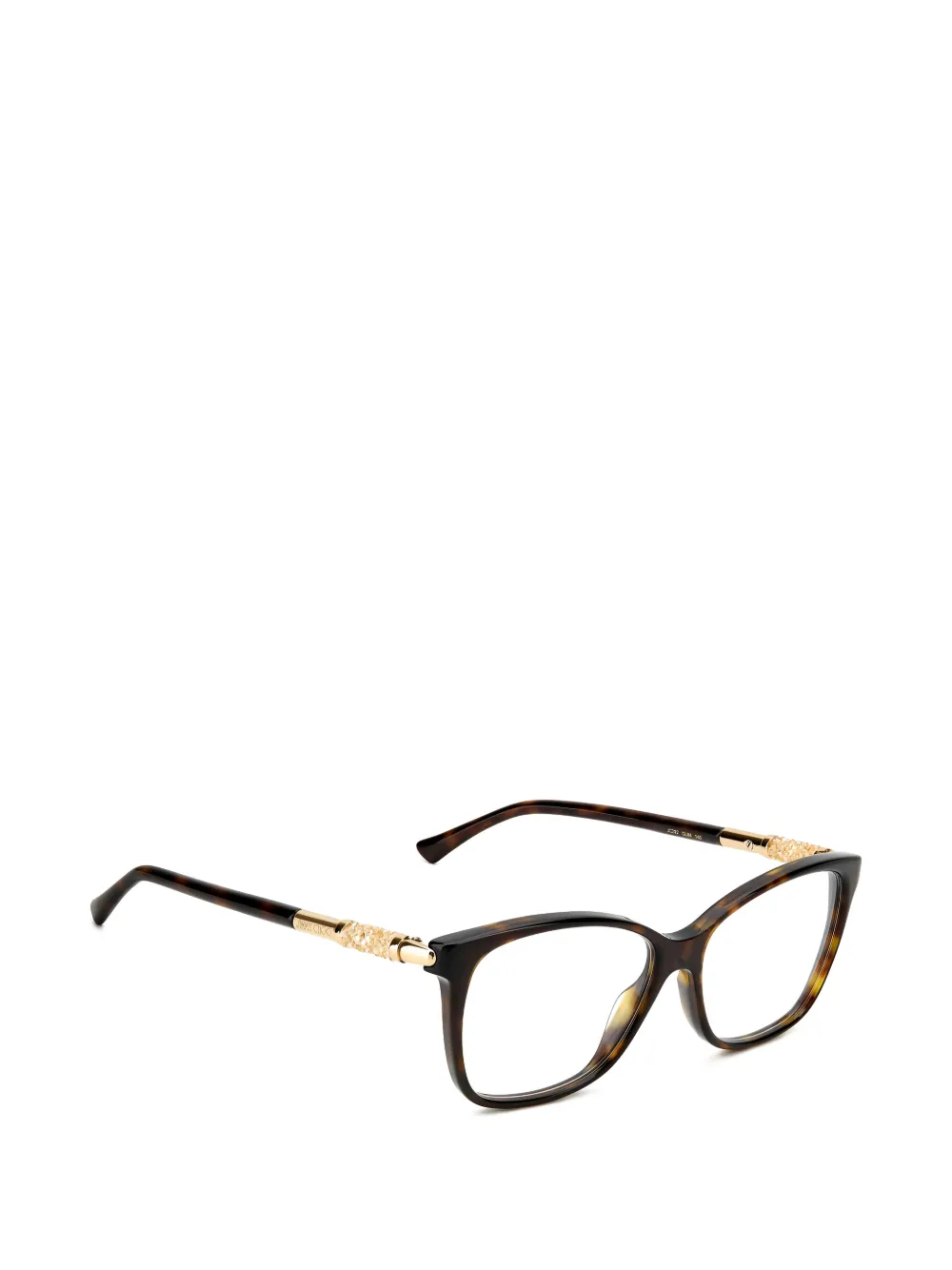 Jimmy Choo Eyewear Zonnebril verfraaid met kristallen Bruin