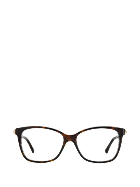 Jimmy Choo Eyewear crystal-embellished rectangle-frame glasses
