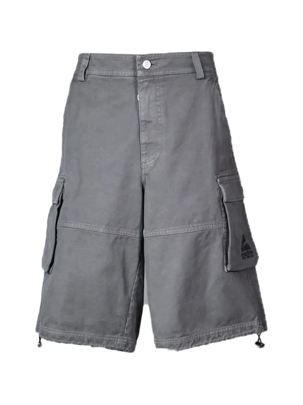 Martine Rose logo-print cargo shorts - Grey