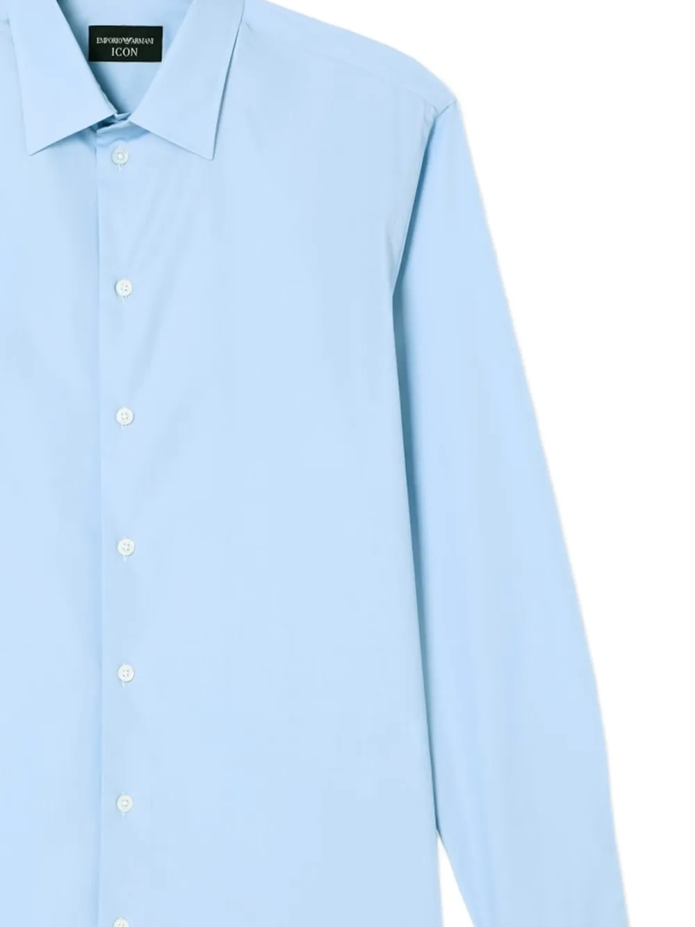 Emporio Armani Icon overhemd met klassieke kraag Blauw