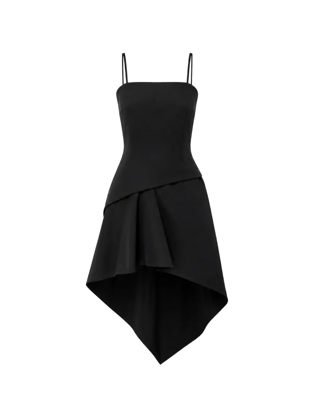Alexander Wang asymmetric ruffled dress - Nero