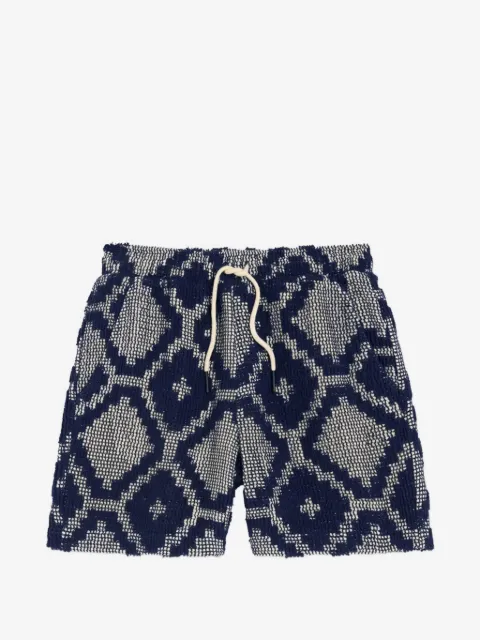 OAS Company geometric-pattern jacquard shorts