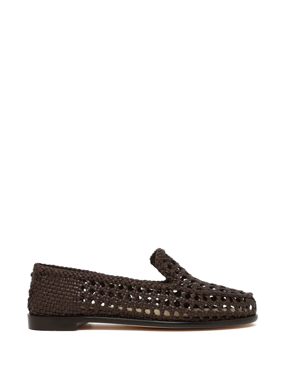DRAGON DIFFUSION leather loafers - Braun