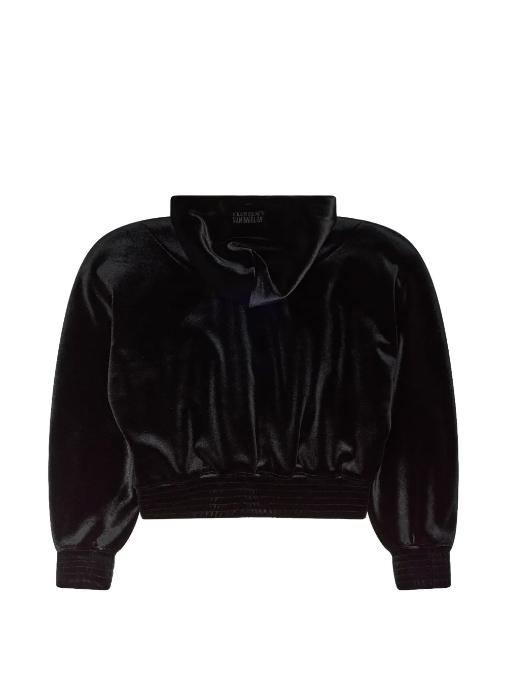 VETEMENTS Hoodie met rits Zwart